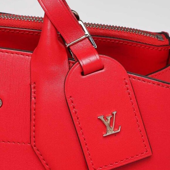 Louis Vuitton Red Smooth Leather City Steamer MM Bag - Picture 12 of 12